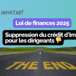 crédit d'impôt formation dirigeant 2025